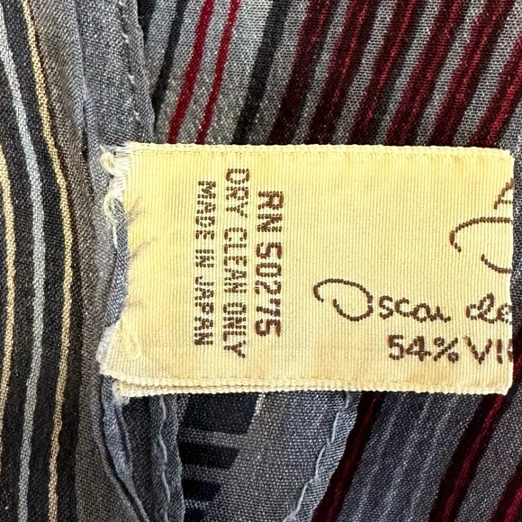 Oscar de la Renta II 70s RARE Vintage Bow Scarf - Picture 11 of 12